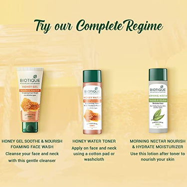 Biotique Honey Gel Soothe & Nourish Foaming Face wash | Soap Free Formula | Reduce Dryness | 100% Botanical Extracts | Suitable for All Skin Types | 150ml (Pack of 2)